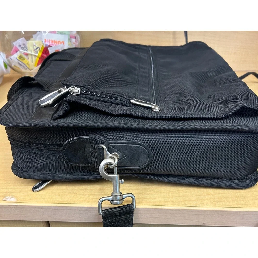 Vintage Gateway Laptop Bag Briefcase Messenger Shoulder Strap Black GTWNTLI-001
